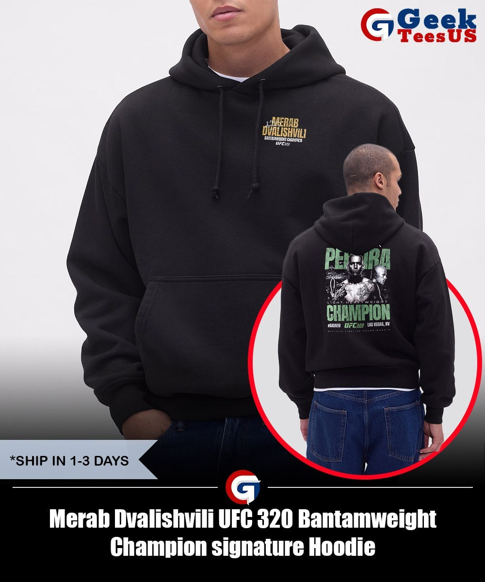 Merab Dvalishvili UFC 320 Bantamweight Champion signature shirt