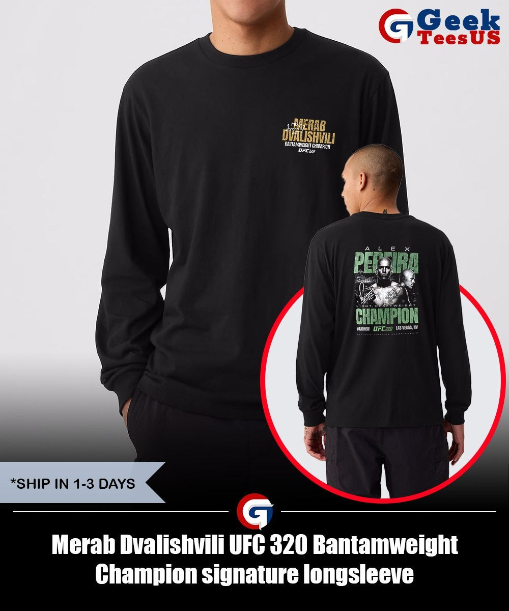 Merab Dvalishvili UFC 320 Bantamweight Champion signature shirt
