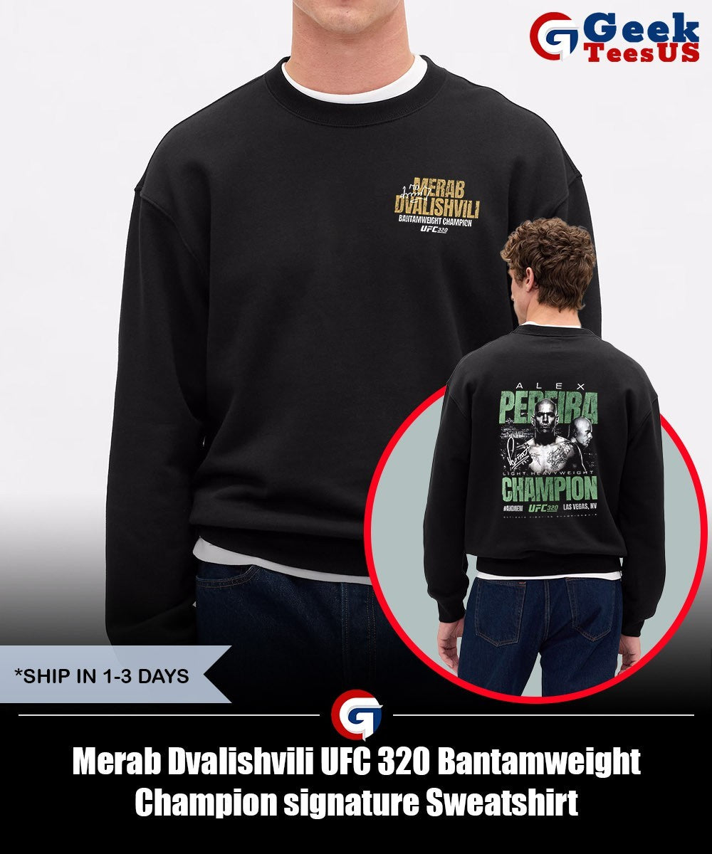 Merab Dvalishvili UFC 320 Bantamweight Champion signature shirt