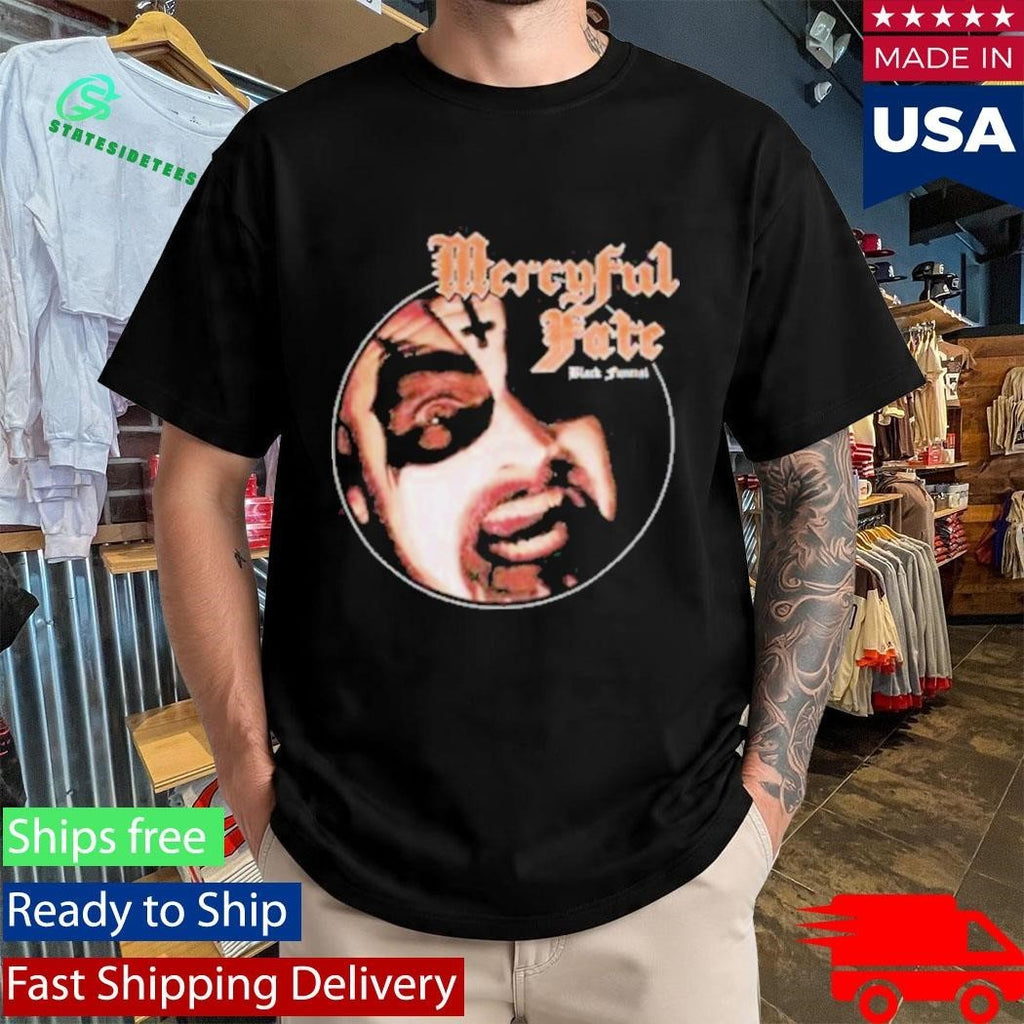 Mercyful Fate Black Funeral Cover T-Shirt