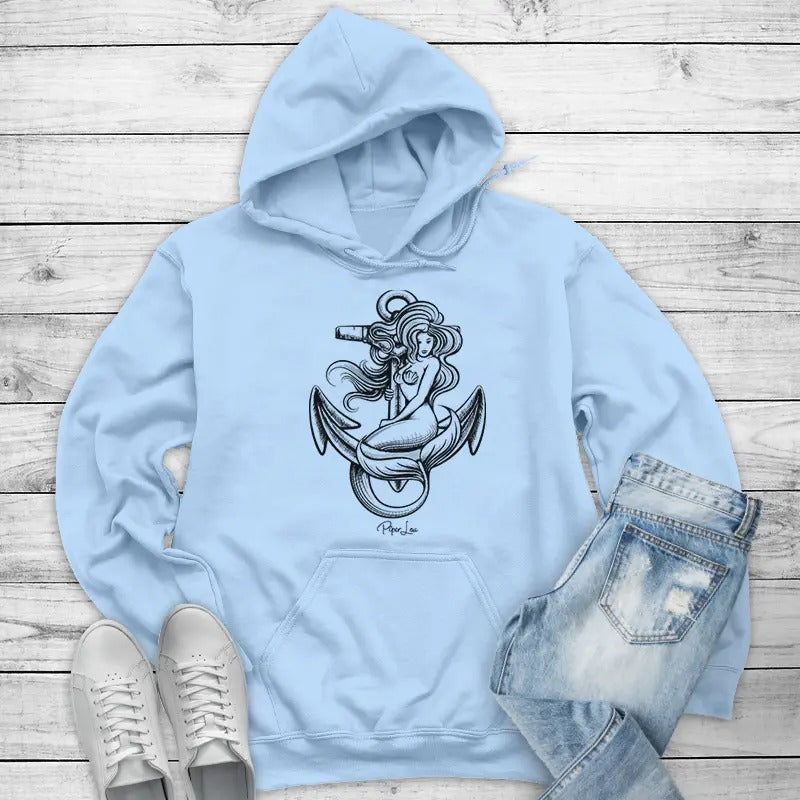 Mermaid Anchor Hoodie, Printed in the USA hoodie #funny #cute #girly