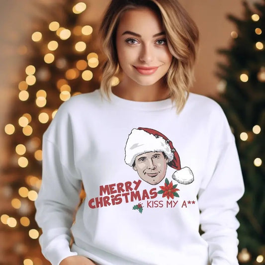 Merry Christmas Kiss My A Shirt, Clark Christmas Vacation Movies Shirt Christmas Tshirt, Christmas Holiday Vacation Shirt