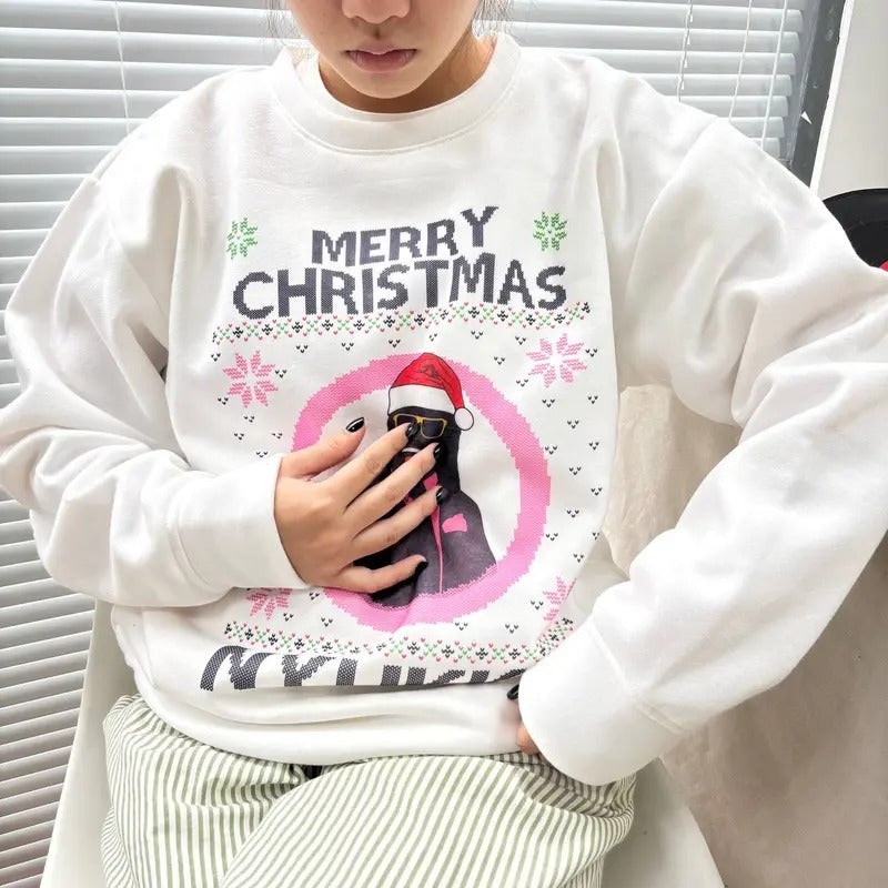 Merry Christmas Nyukka Shirt, Funny Nyukka Sweatshirt, Nucca Meme Tee, Ugly Christmas Shirt