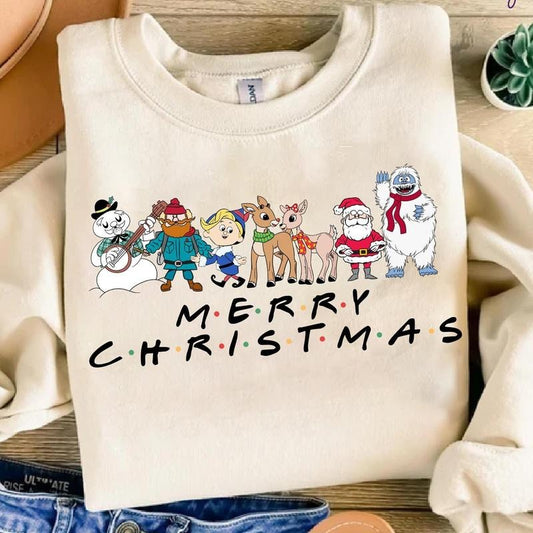 Merry Christmas Reindeer Sweatshirt, Rudolph Merry Xmas Shirt, Rudolph Xmas Shirt, Christmas Movie Shirt, Holiday Family Matching Sweatshirt , s Family Sweatshirt, Christmas Party Gift, Christmas 90s Movies Lovers TShirt, Merry Christmas Gift