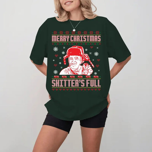 Merry Christmas Shitter's Full Trump Shirt, Trump Christmas 2024, Donald Trump Christmas Sweatshirt, Funny Trump Christmas