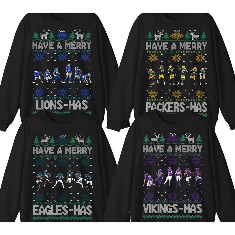 Merry Christmas Spiky hair fighters Spiky hair fighters Teams Sweatshirt, Xmas Sweater for Spiky hair fighters Fans...