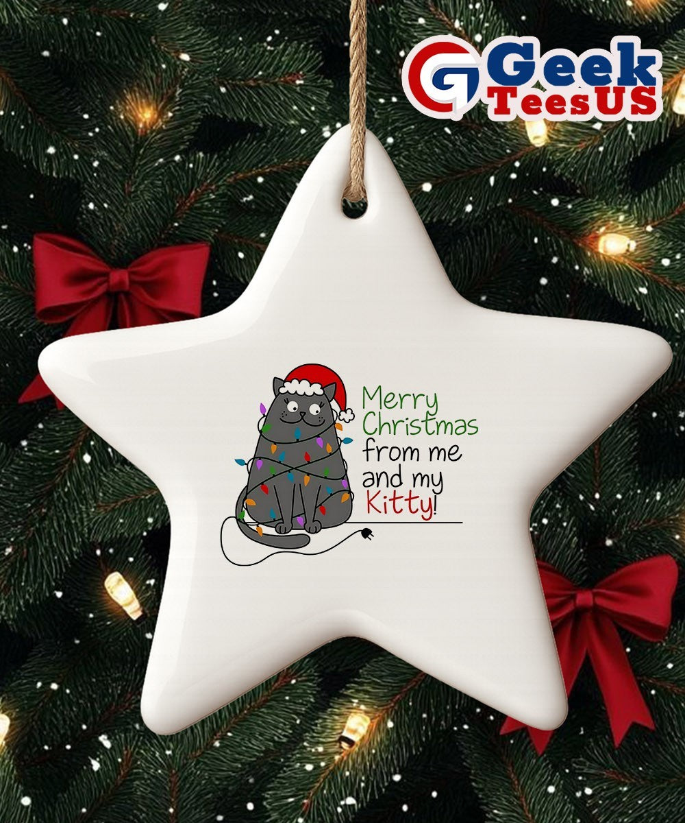 Merry Christmas from my Kitty funny Ornament