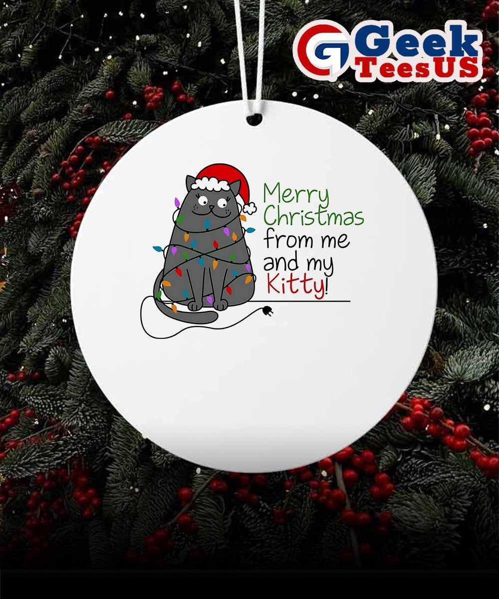 Merry Christmas from my Kitty funny Ornament