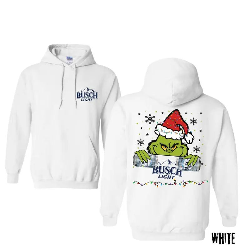 Merry Grinmas Snow X busch light beer Hoodie Sweatshirt T-shirt, Christmas Shirt, funny Family Gift for dad Shirt...
