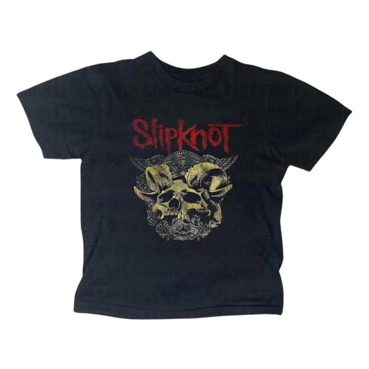 Metal Gothic Rock Band Retro Sipknot Baby Tee for Women - Short Sleeve Cotton Crew Neck Top with Graphic Print