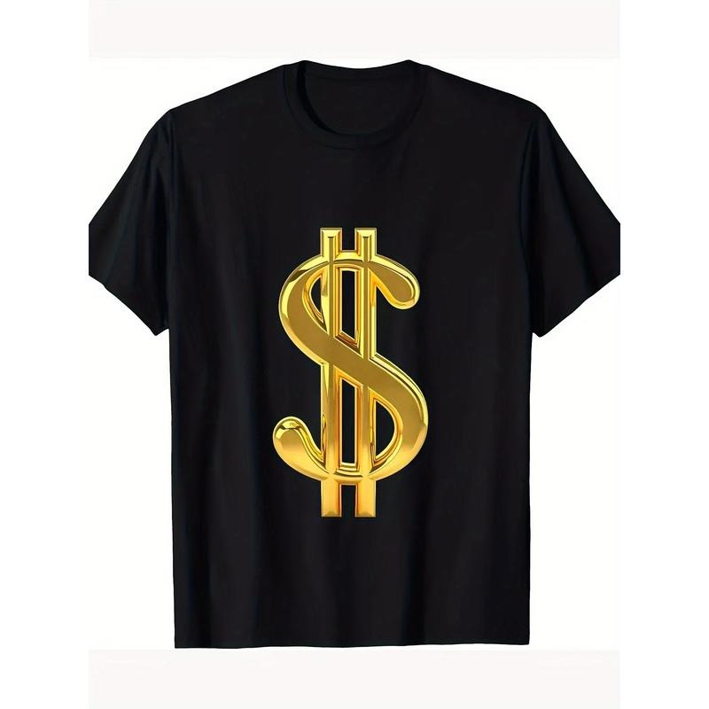 Metallic Gold Money Sign Dollar Bills Moolah 220g 100% Cotton T-Shirt made in usa Hoodie, Sweatshirt | DripVista.com