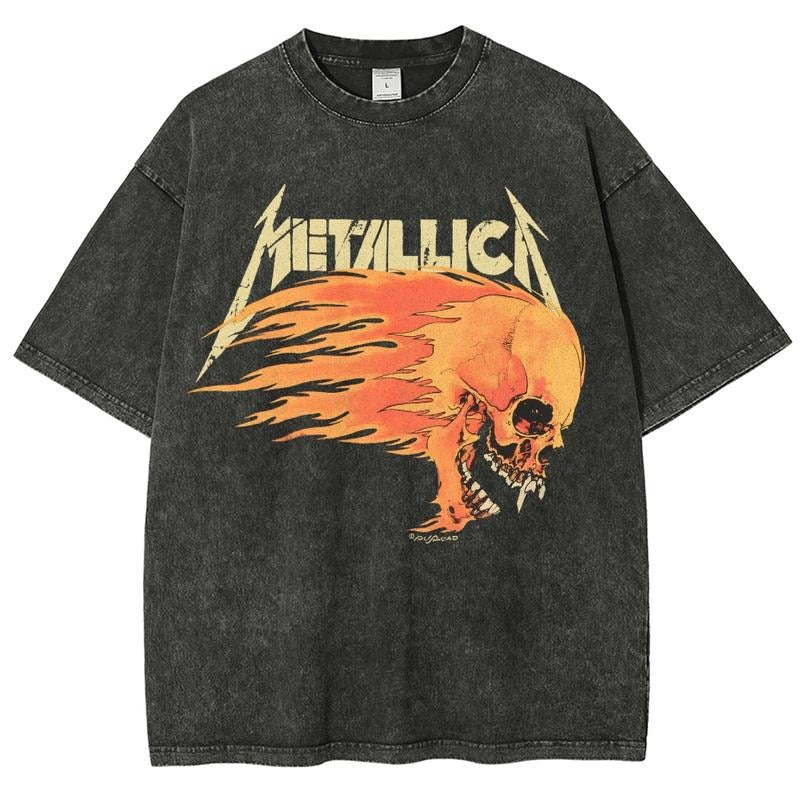 Metallica men'WB shield graphic tees vintage shirts Graphic T-shirt men gifts cotton fabric menswear Hoodie, Sweatshirt