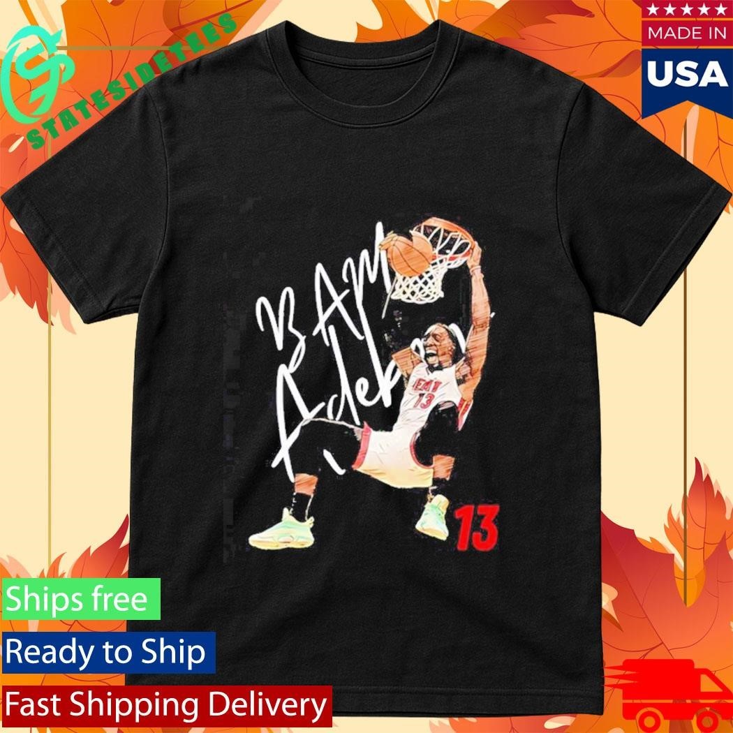 Miami Bam Adebayo #13 Dunk Basketball Cartoon Shirt