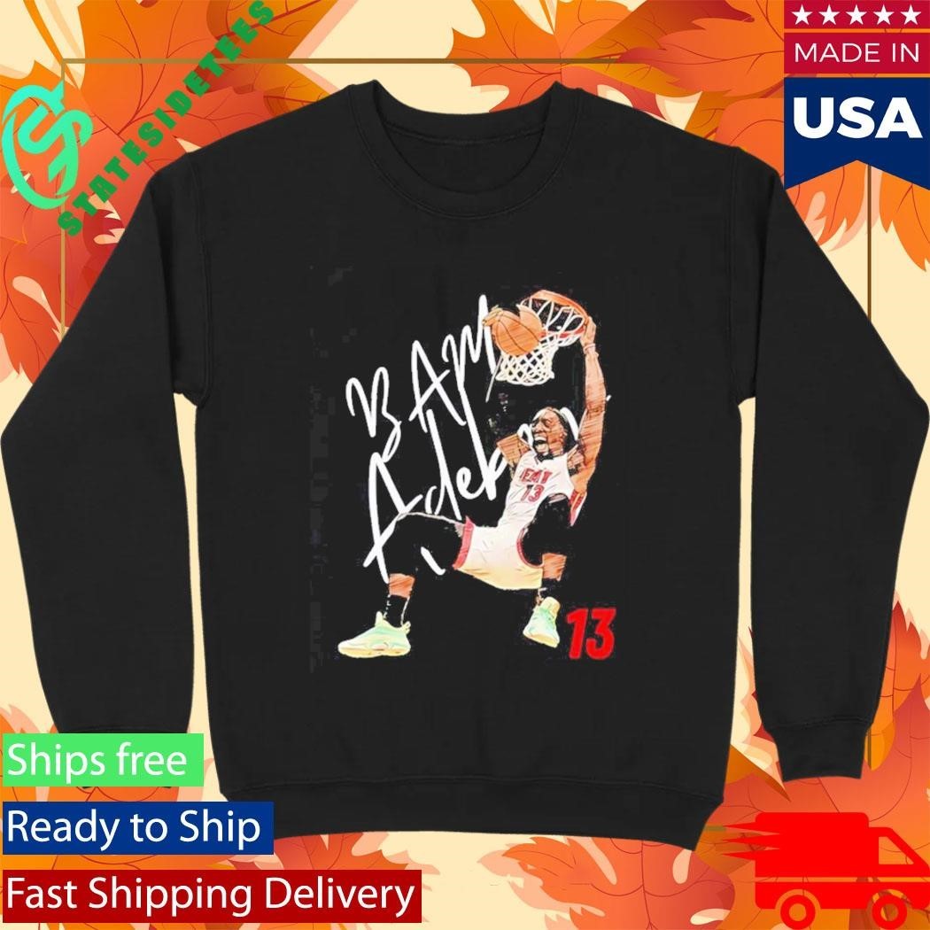 Miami Bam Adebayo #13 Dunk Basketball Cartoon Shirt