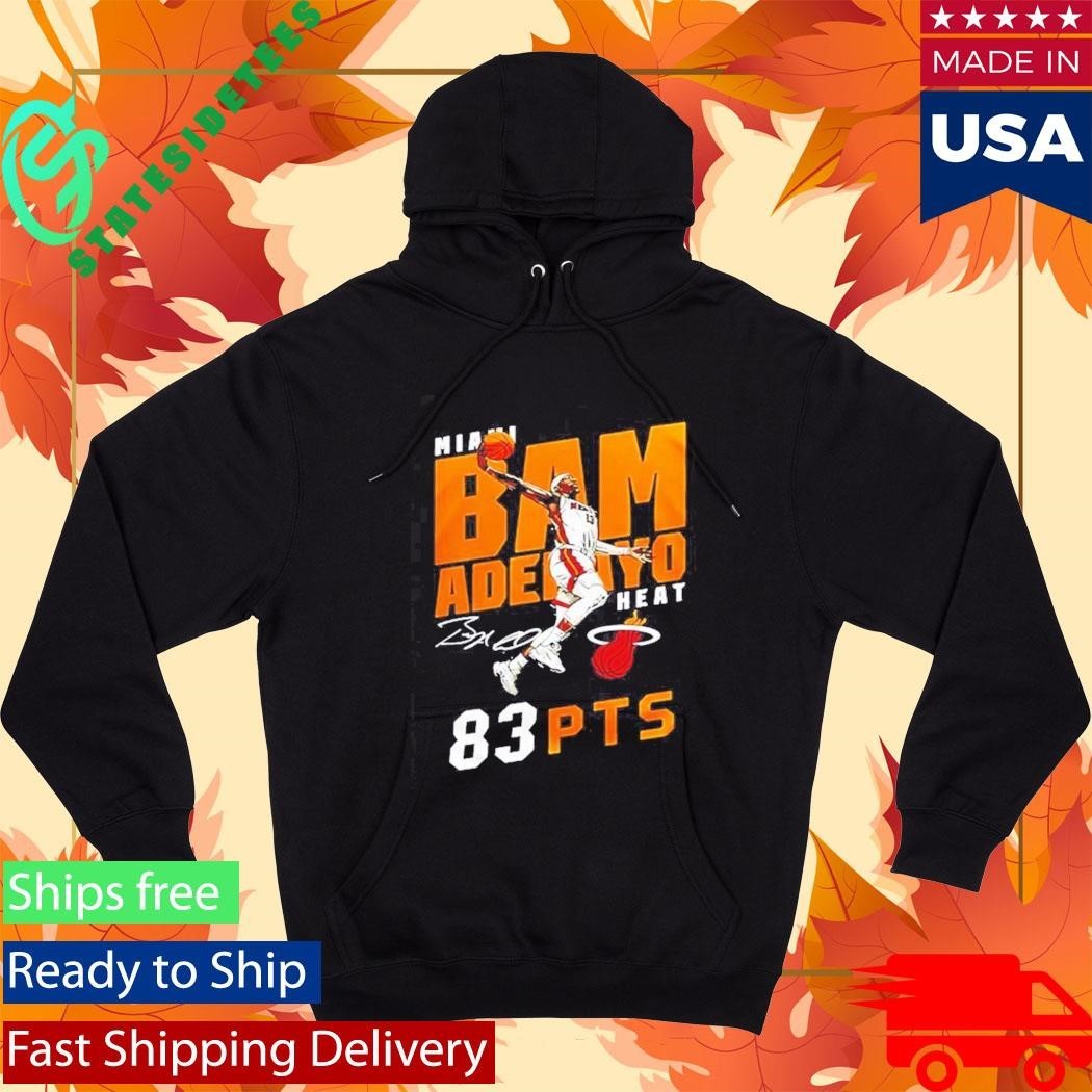 Miami Heat Adebayo 2026 Celebrate 83 Points History Graphic Shirt