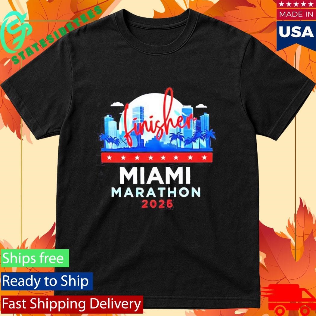 Miami Marathon Finisher 2026 city skyline Shirt