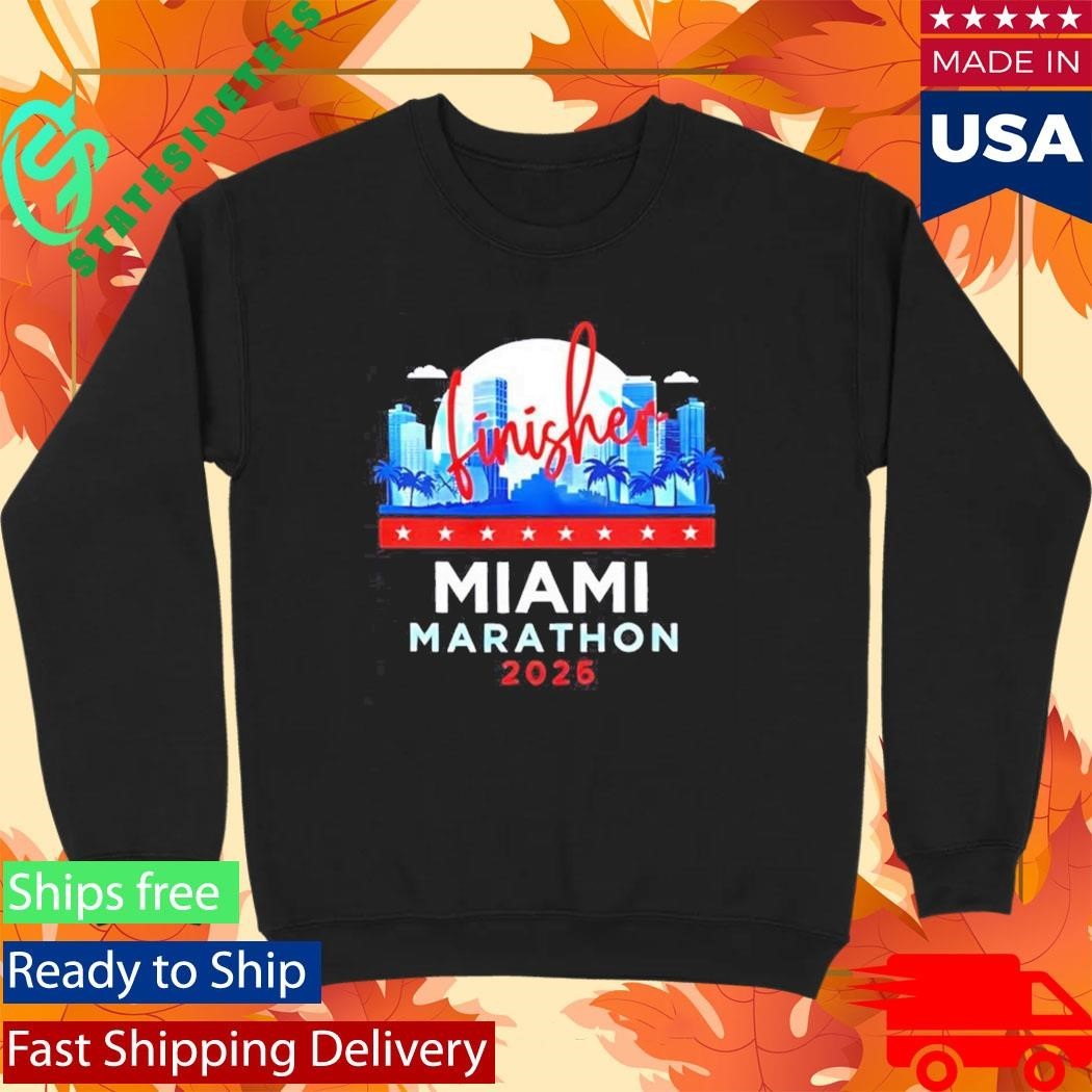 Miami Marathon Finisher 2026 city skyline Shirt