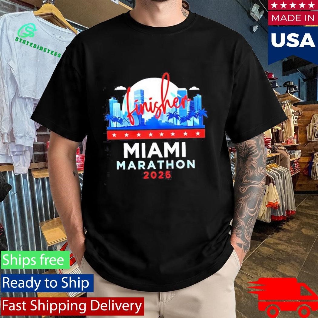 Miami Marathon Finisher 2026 city skyline Shirt