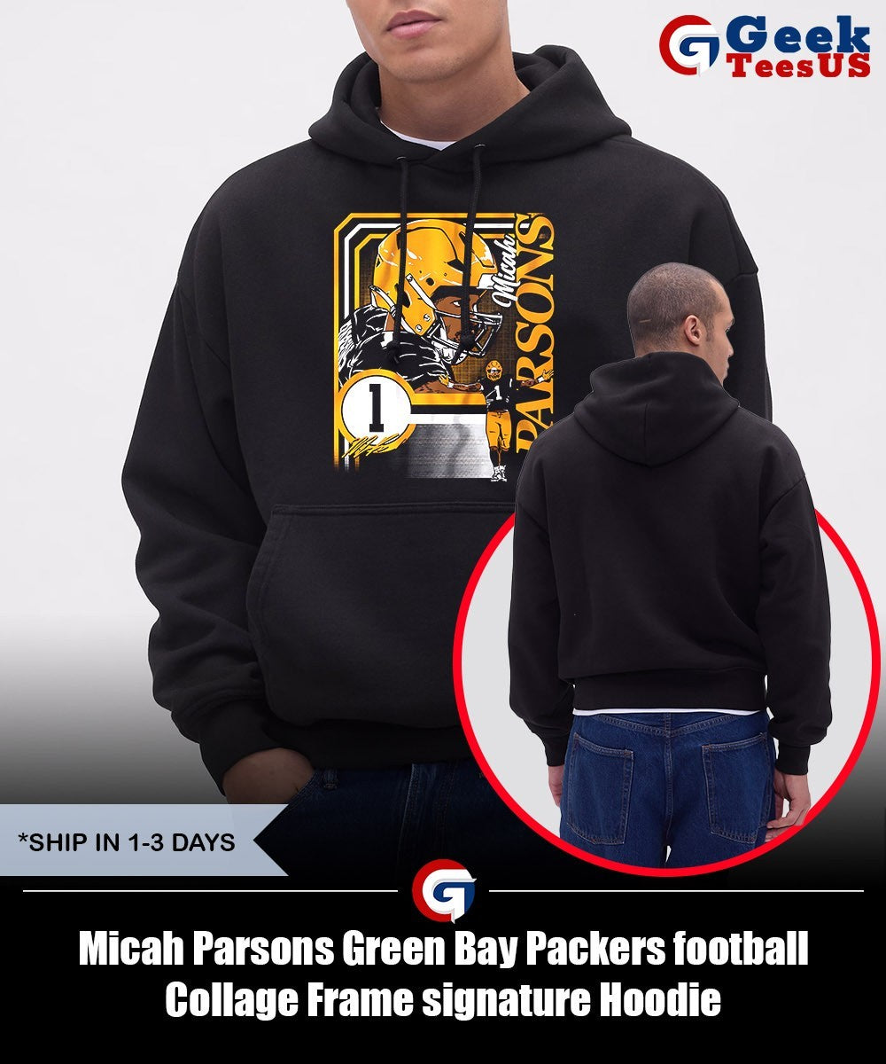 Micah Parsons Green Bay Packers football Collage Frame signature shirt