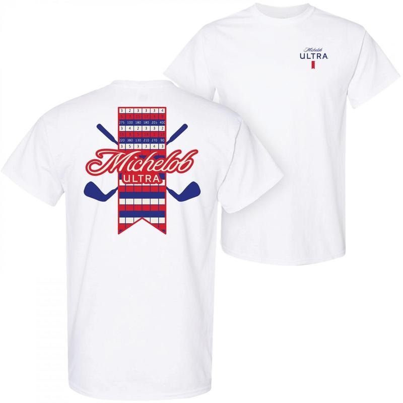 Michelob Ultra Golf Scorecard White Colorway Front Back Print T-Shirt, His Gunpla brand Hers Fashion, Unisex T-Shirt,...