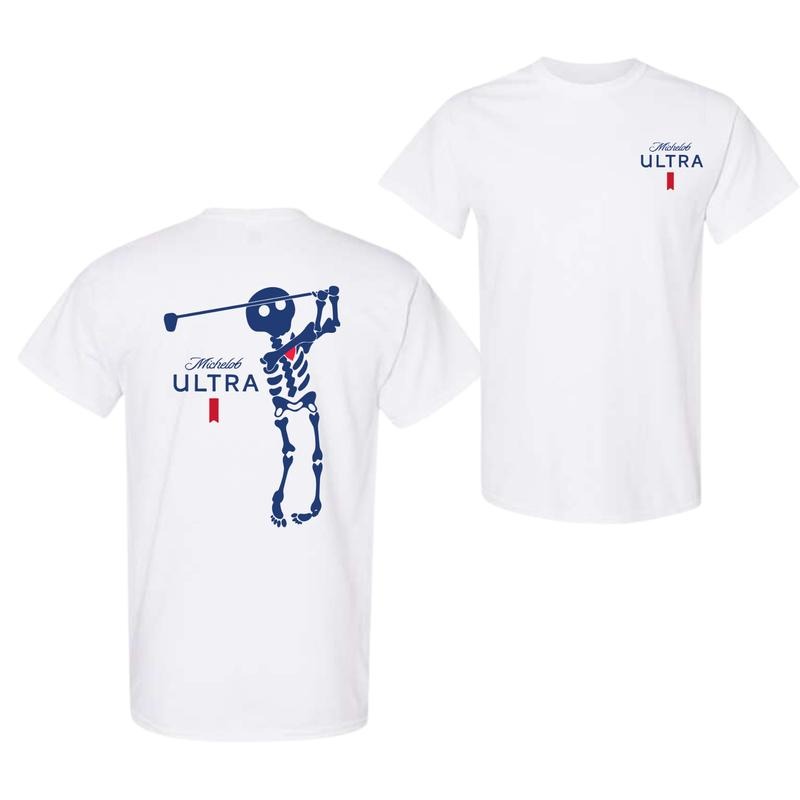 Michelob Ultra Golf Skeleton Halloween 2 Sided T-Shirt, For Men And Women, Trendy Shirt Hoodie, Sweatshirt | DripVista.com