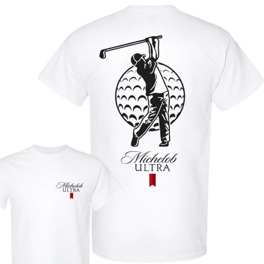 Michelob Ultra Golf Tshirt , Double Side ,Full Color, Men's Tops , For Him , For Her,Michelob Ultra Tee