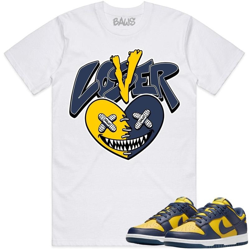 Michigan Dunks Shirt To Match Sneaker Lover Loser Baws Hoodie, Sweatshirt | DripVista.com