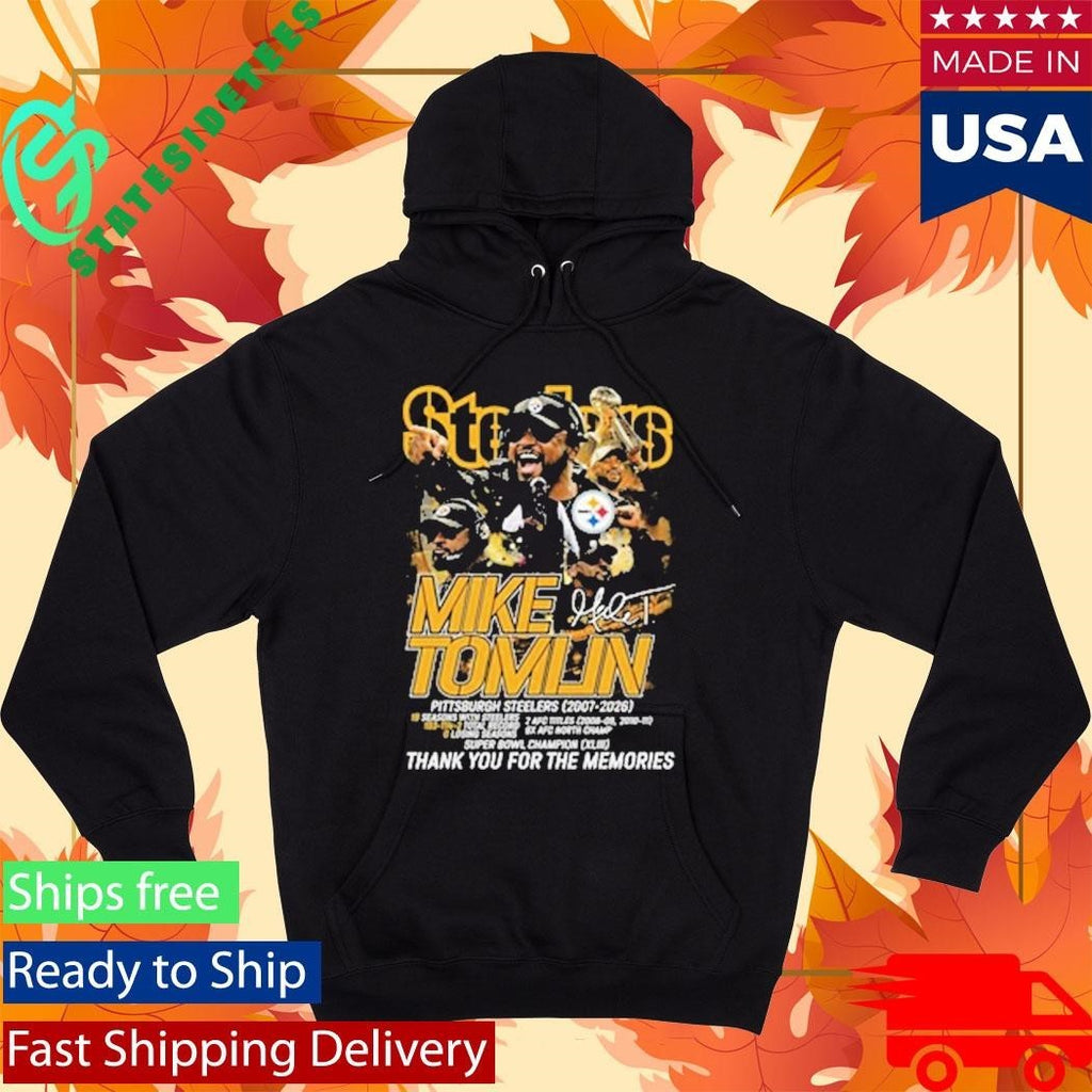 Mike Tomlin 2007 2026 Thank You For The Memories Signature Shirt