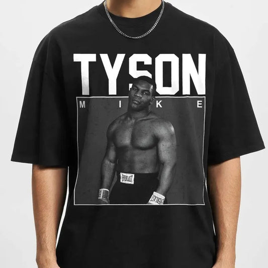 Mike Tyson T-Shirt  Boxing Graphic Tee  Y2K Shirt  Vintage Streetwear  Autographed T-Shirt
