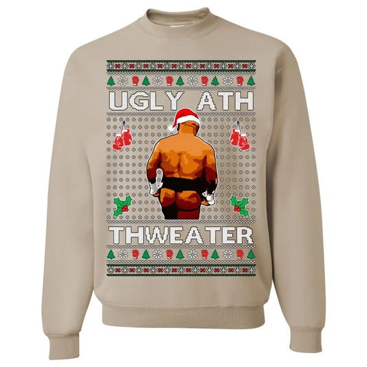 Mike Tyson Ugly Ath Thweater Christmas Sweater, Funny Christmas Sweater, Tyson Lovers Sweatshirt, Christmas Gift, Gift for Him