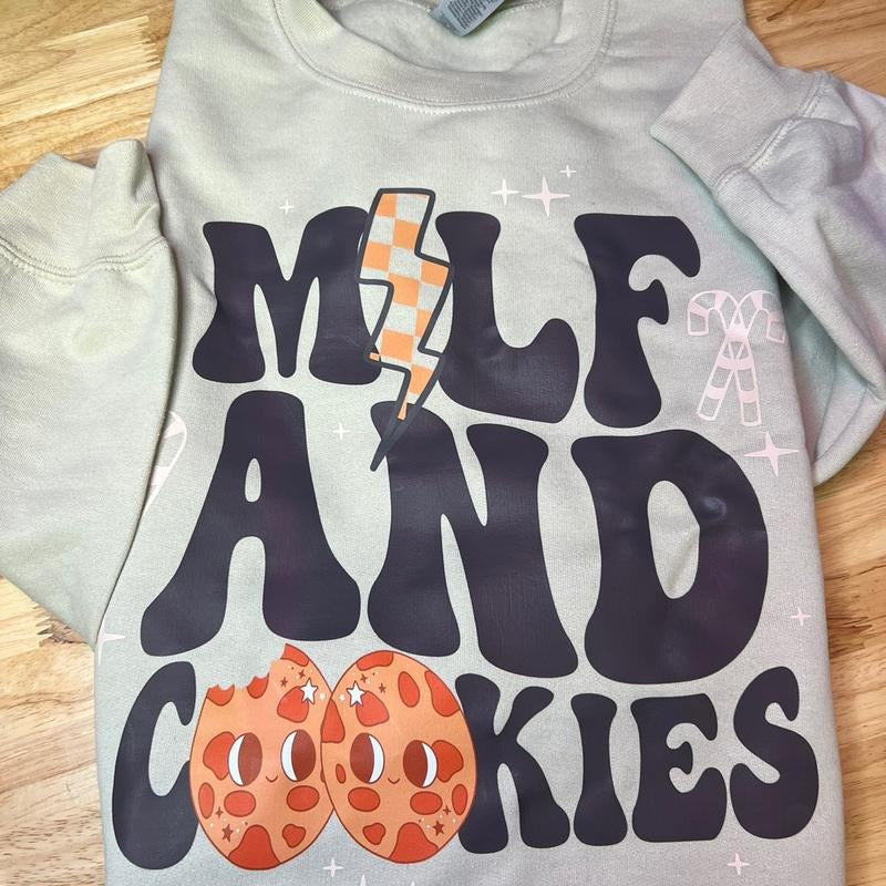 Milf and cookies sweater T-Shirts, Hoodie, Sweatshirt | DripVista.com