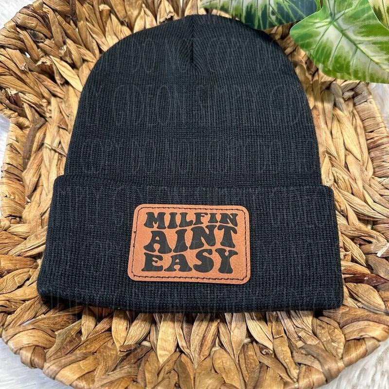 Milfin Aint Easy Beanie T-Shirts, Hoodie, Sweatshirt | DripVista.com
