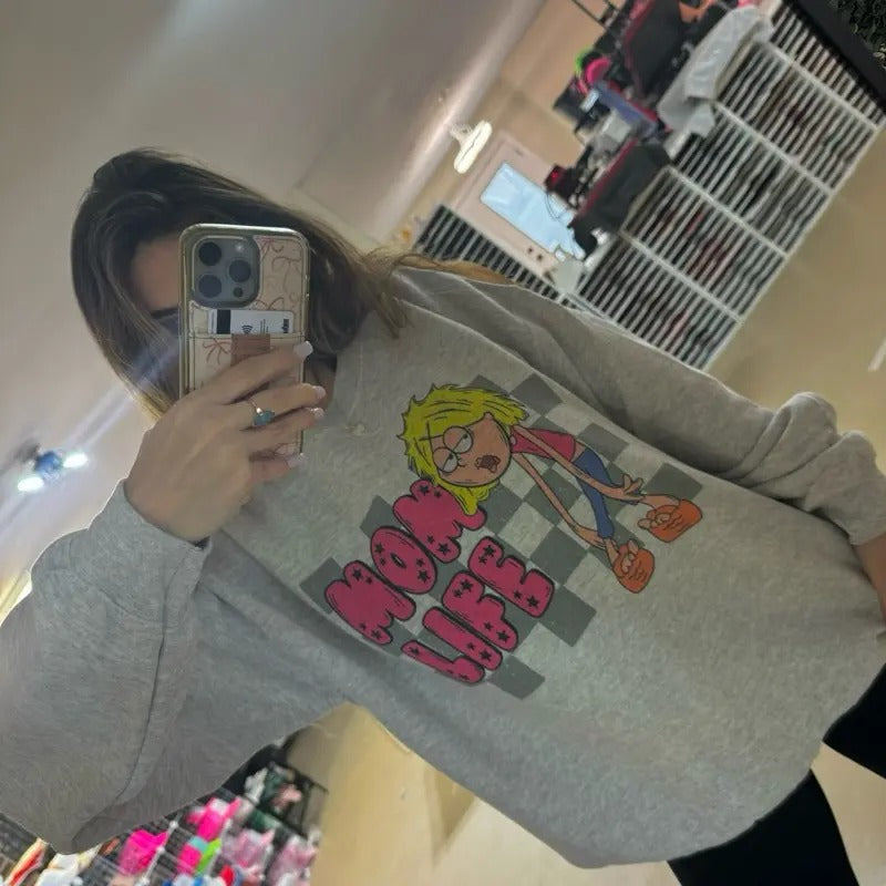 Millennial Mom Life Sweatshirt | Lizzie Sweatshirt T-Shirts, Hoodie | DripVista.com