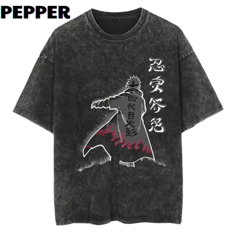 Minato Vintage Washed Shirt Menswear Top Underwear Tshirt