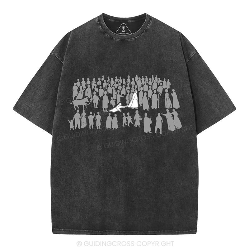 [ Mineral Wash ] By His Wounds Chirstian Washed TShirt Jesus Graphic Washed Style TShirt Hoodie, Sweatshirt | DripVista.com