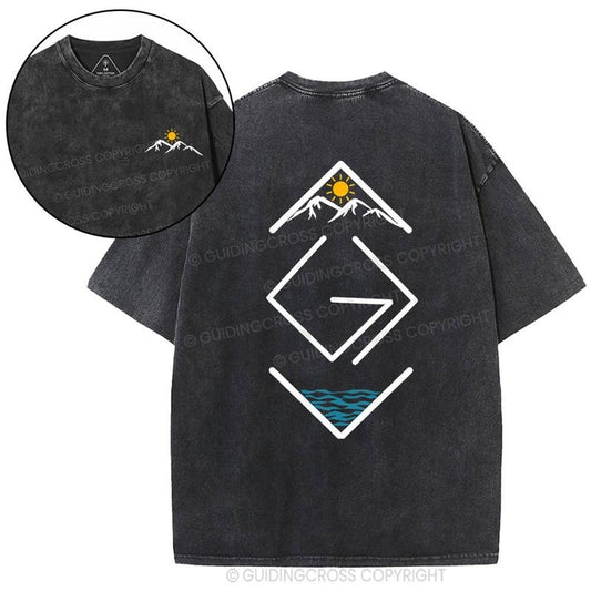 [ Mineral Wash ] God Is Greater Than The Highs And Lows Christ Christian Washed TShirt Jesus Graphic Washed Style Shirt