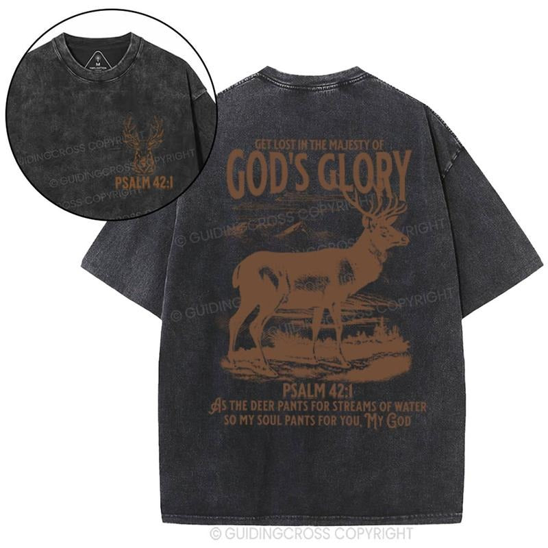 [ Mineral Wash ] God's Glory Christian Washed T-Shrit Jesus Graphic Washed Style Shirt Hoodie, Sweatshirt | DripVista.com