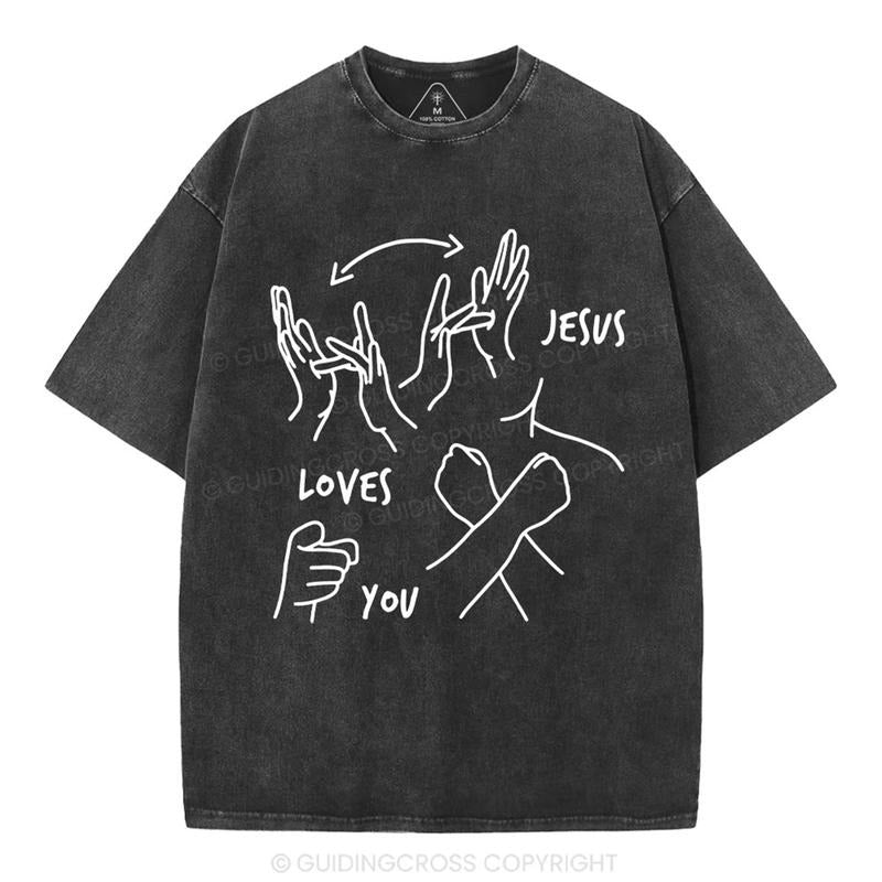 [ Mineral Wash ] Jesus Love You Christian Washed Shirt Jesus Graphic Washed Style Shirt Hoodie, Sweatshirt | DripVista.com