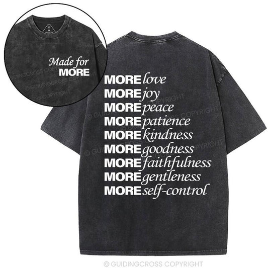 [ Mineral Wash ] Made For More Christian Washed TShirt Jesus Graphic Washed Style Shirt
