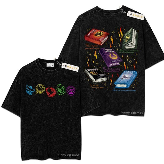 [ Mineral Wash ] The Hunger Games Shirt Book Lover Tee Fantasy Book Quote Washed Vintage Shirt