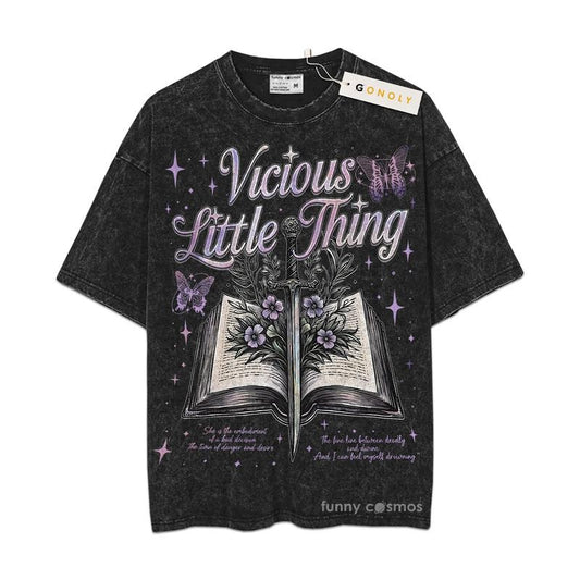 [ Mineral Wash ] Vicious Little Thing Powerless Kai Azer, Paedyn Gray Shirt, Bookish, Bookworm, Gift For Fan Lovers, Graphic Washed Shirt