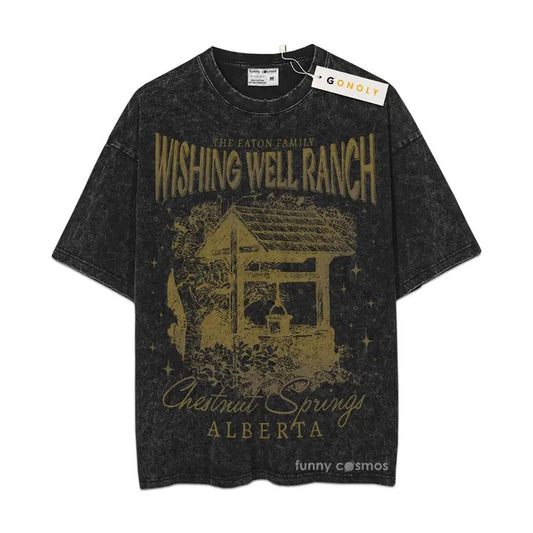 [ Mineral Wash ] Wishing Well Ranch Shirt, Bookish, Bookworm, Gift For Fan Lovers, Graphic Washed Shirt