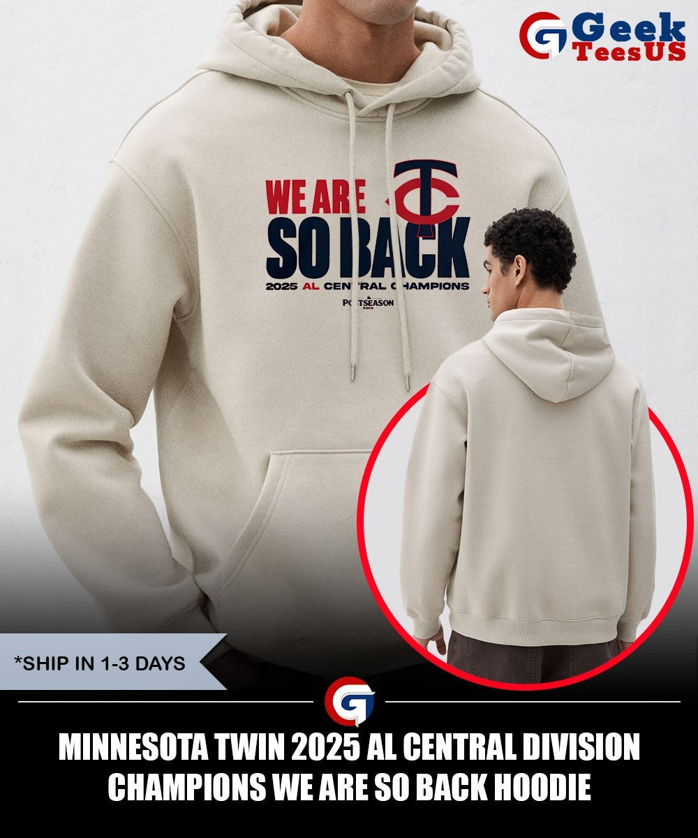 Minnesota Twin 2025 AL Central Division Champions We Are So Back shirt