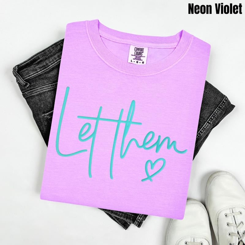 Mint Let Them PUFF Comfort Colors T-Shirt Hoodie, Sweatshirt | DripVista.com