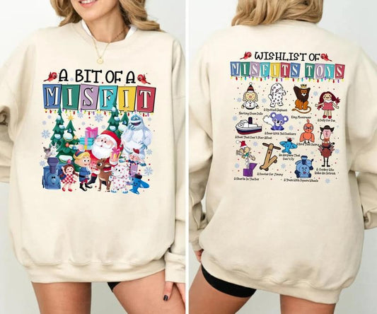 Misfits Toys Christmas Sweatshirt, Rudolphs The Red Nosed Reindeer Shirt, Christmas Movie Hoodie, Merry Christmas 2024 Sweater, Vintage Christmas Shirt, Cute Christmas Sweatshirt