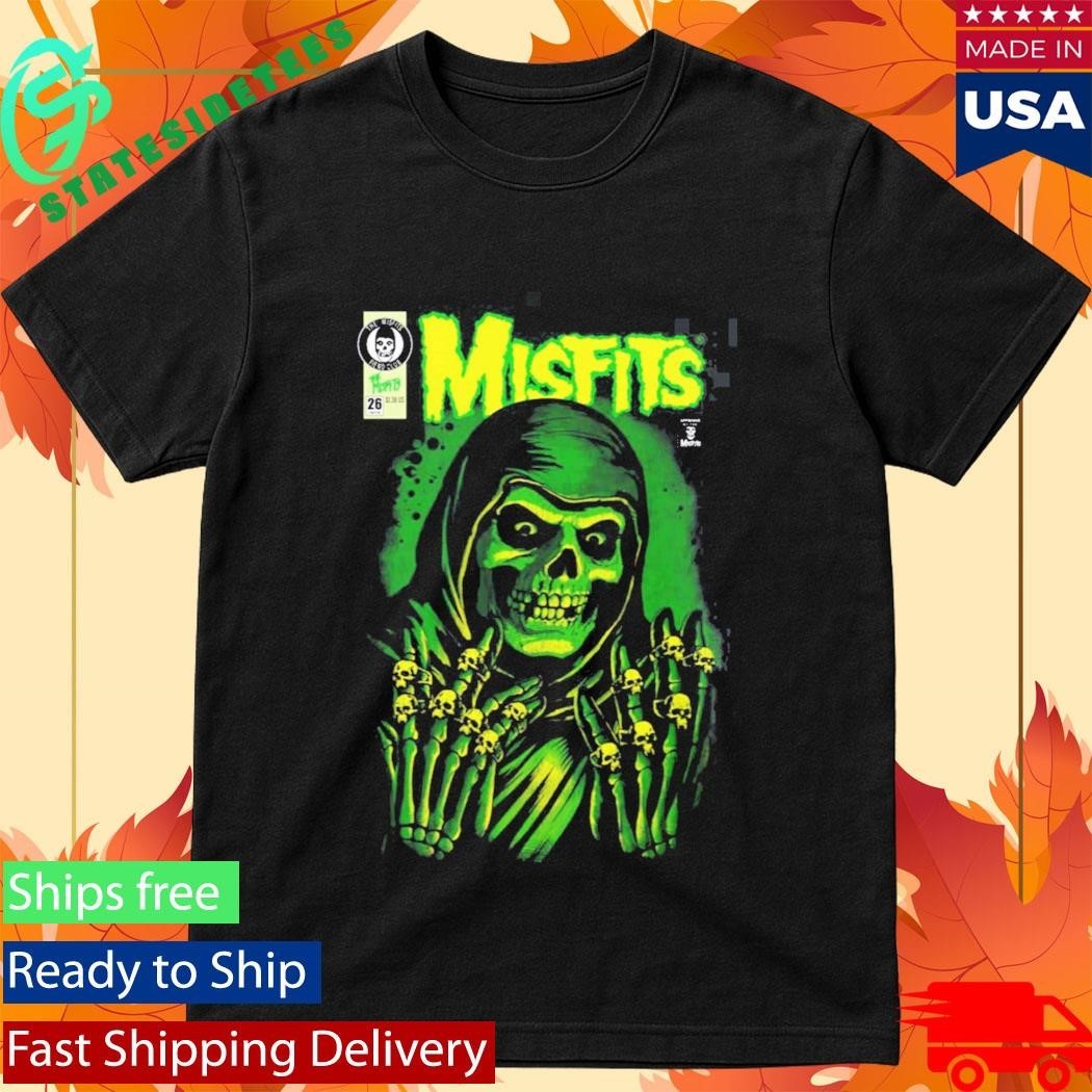 Misfits X Yesterdays WonderCon Anaheim 2026 Exclusives Emerald Hell Crimson Ghost Reaper T-Shirt