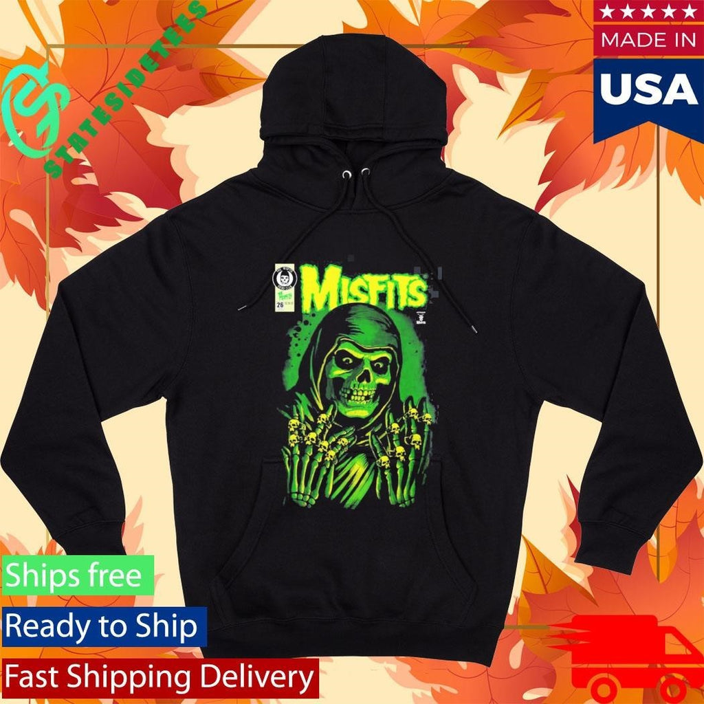 Misfits X Yesterdays WonderCon Anaheim 2026 Exclusives Emerald Hell Crimson Ghost Reaper T-Shirt