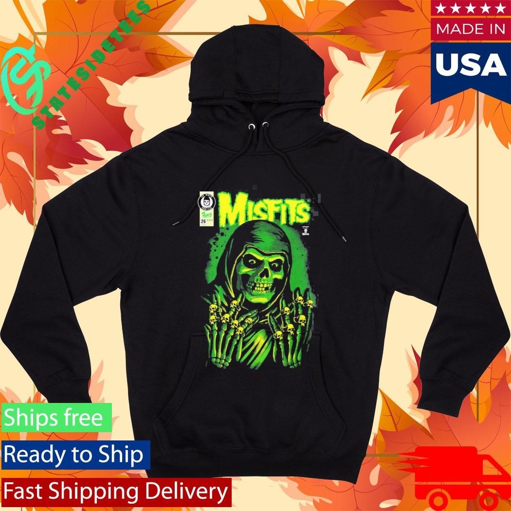 Misfits X Yesterdays WonderCon Anaheim 2026 Exclusives Emerald Hell Crimson Ghost Reaper T-Shirt