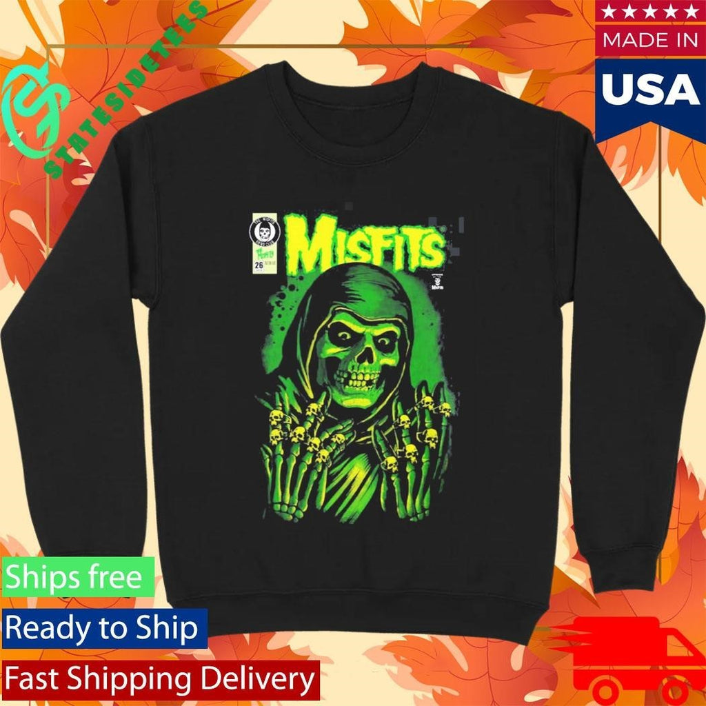 Misfits X Yesterdays WonderCon Anaheim 2026 Exclusives Emerald Hell Crimson Ghost Reaper T-Shirt