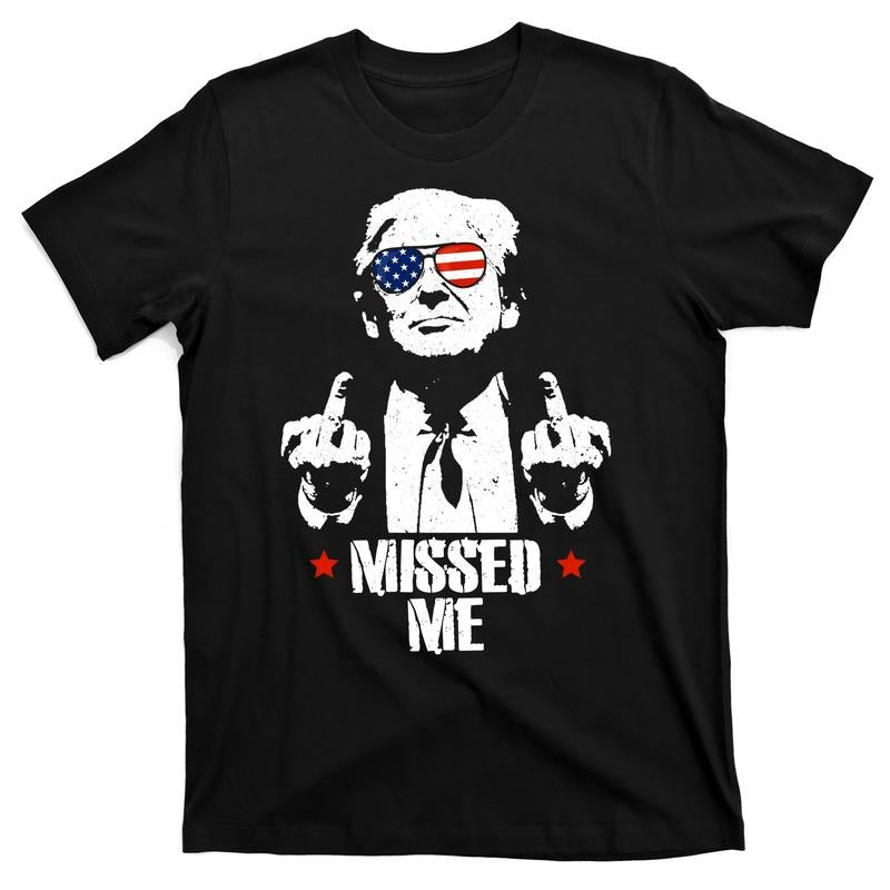 Missed Me Finger Trump 2024 Take America Back Pennsylvania Rally T-Shirt Hoodie, Sweatshirt | DripVista.com